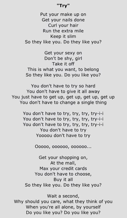 you don t have to try lyrics|song try by colbie caillat.